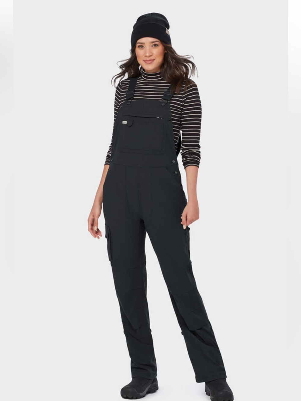 Duluth Women’s Heirloom Gardening Lined Bib Overalls Size Large Black NWT